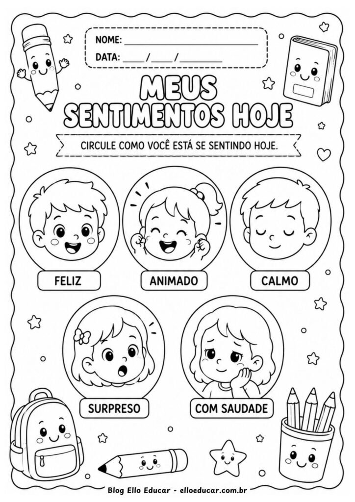 Atividades volta às aulas no segundo semestre para Educação Infantil