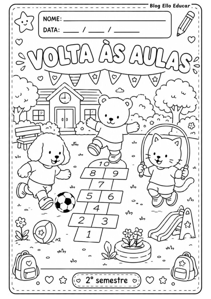Desenhos volta às aulas Bobbie Goods