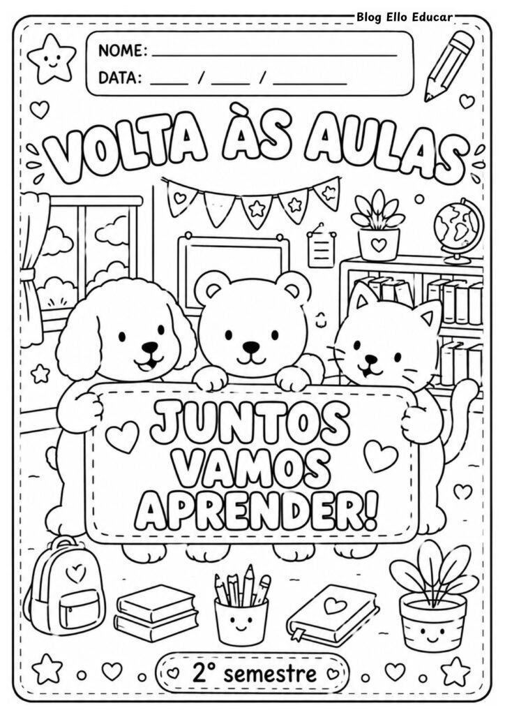Desenhos volta às aulas Bobbie Goods