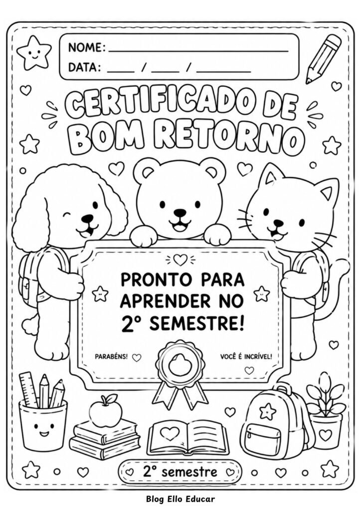 Desenhos volta às aulas Bobbie Goods