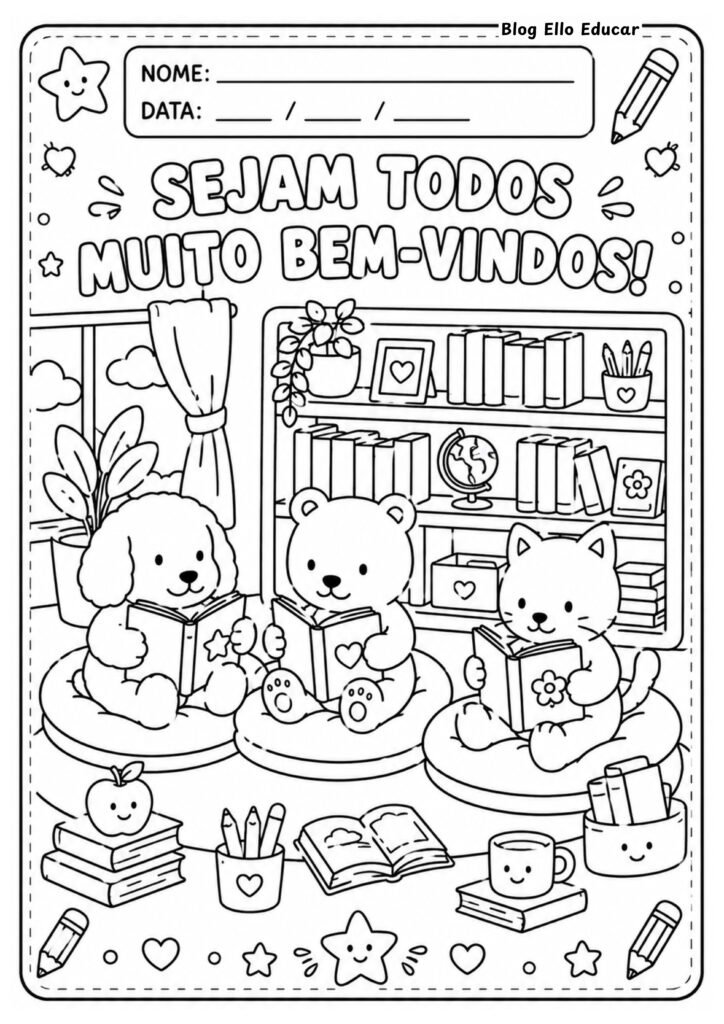 Desenhos volta às aulas Bobbie Goods