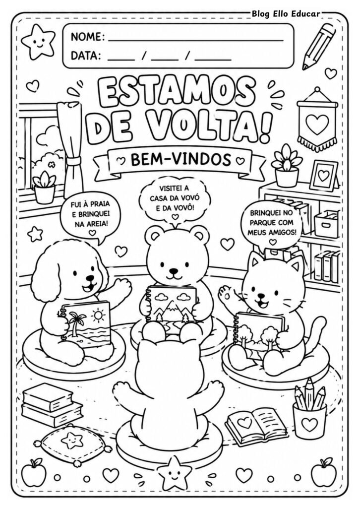 Desenhos volta às aulas Bobbie Goods