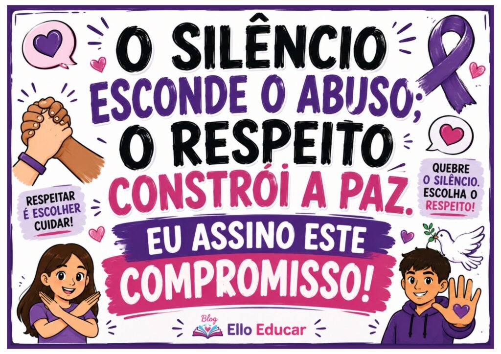 Agosto Lilás na escola - recursos para imprimir