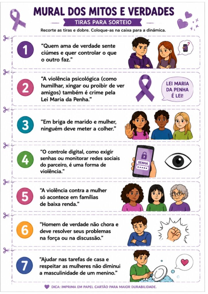 Agosto Lilás na escola - recursos para imprimir