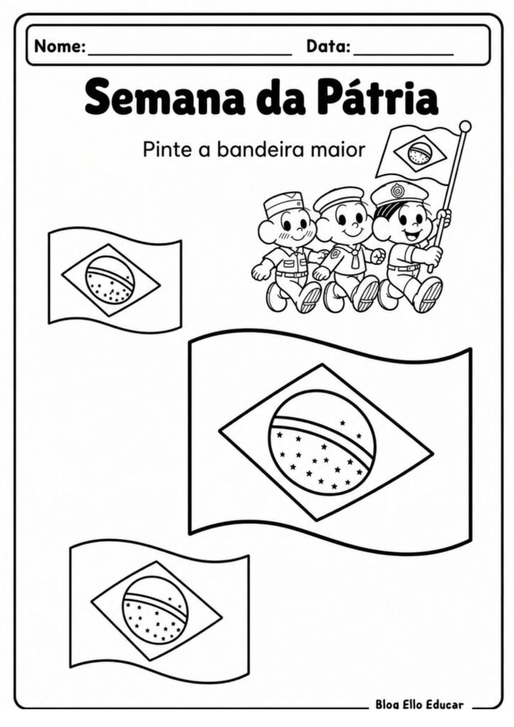 Atividades Semana da pátria Educação Infantil