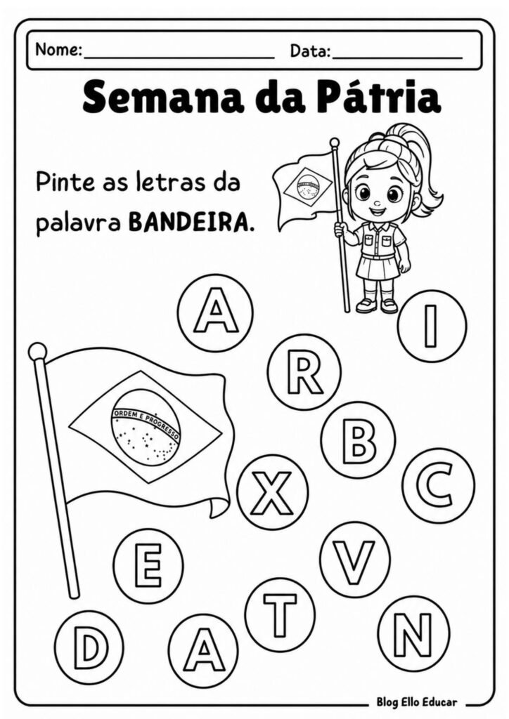 Atividades Semana da pátria Educação Infantil