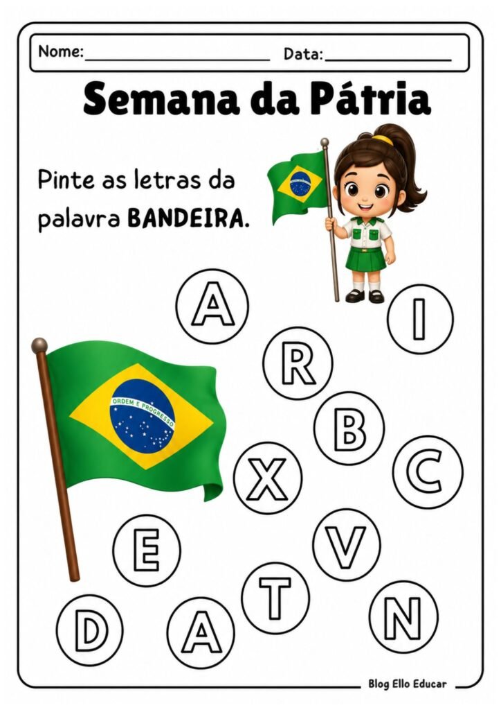 Atividades Semana da pátria Educação Infantil