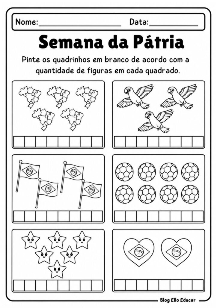 Atividades Semana da pátria Educação Infantil