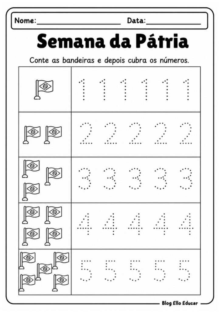 Atividades Semana da pátria Educação Infantil