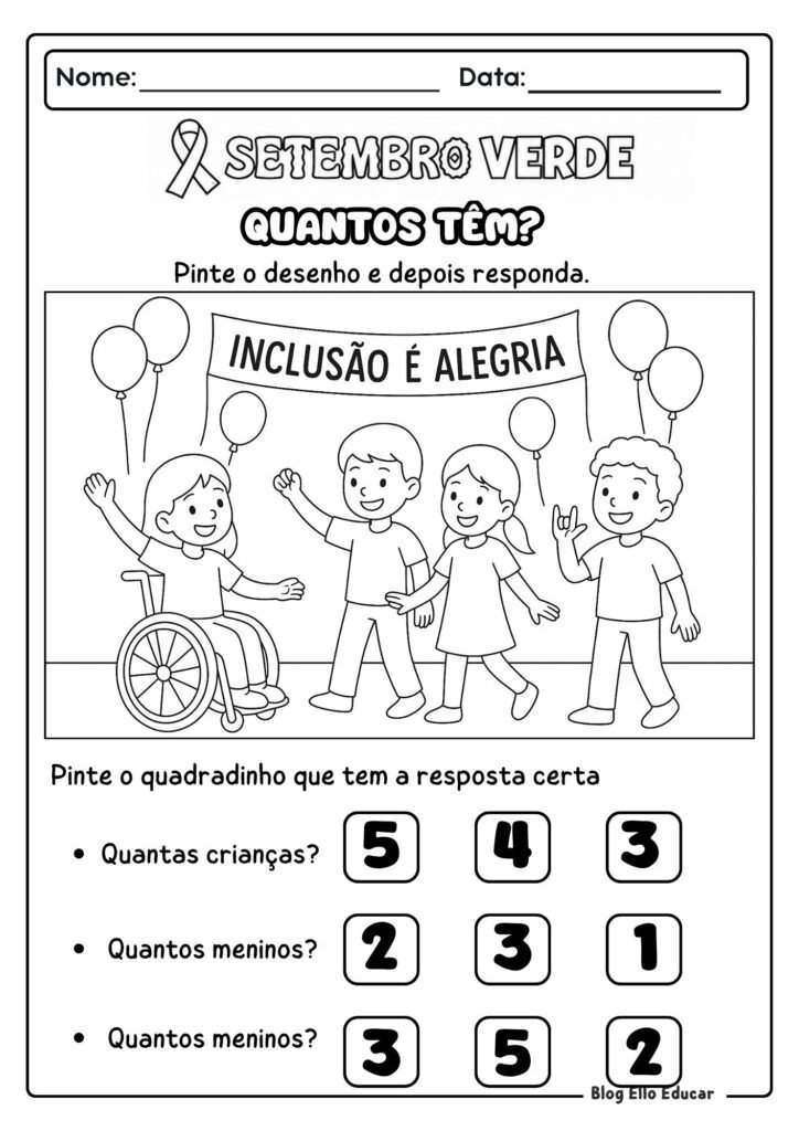 Atividades Setembro Verde Educação Infantil