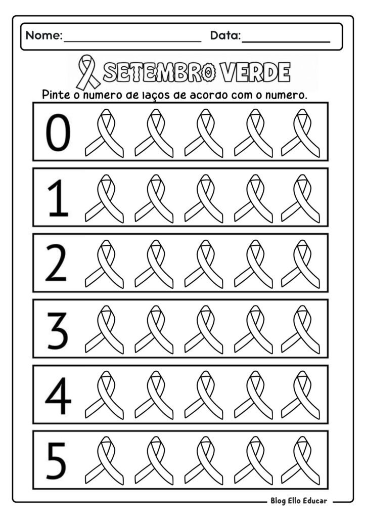 Atividades Setembro Verde Educação Infantil