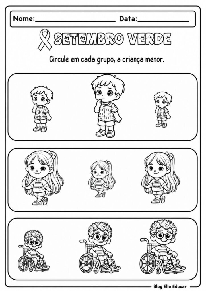 Atividades Setembro Verde Educação Infantil