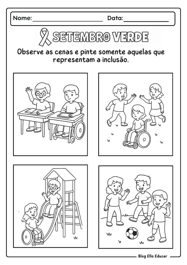 Atividades Setembro Verde Educação Infantil