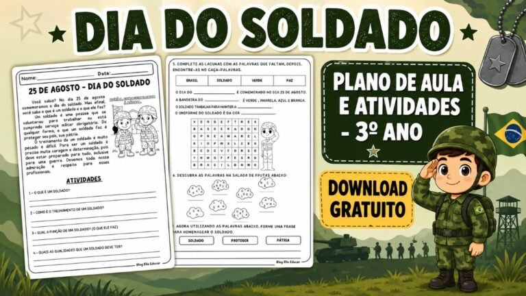 Atividades do Dia do Soldado para 3º ano