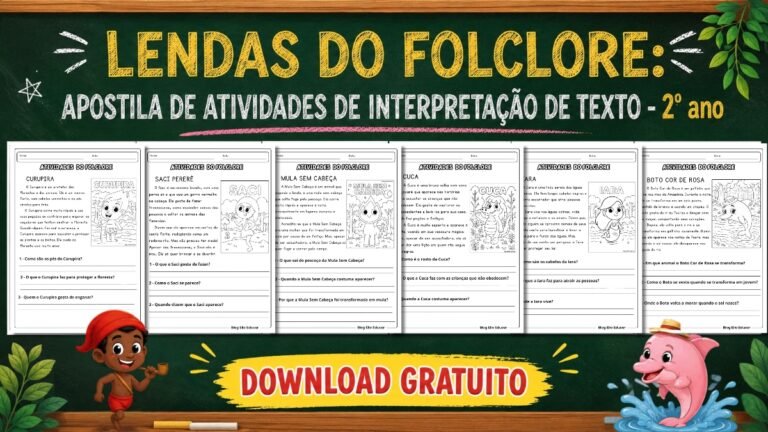 Atividades do folclore 2º ano