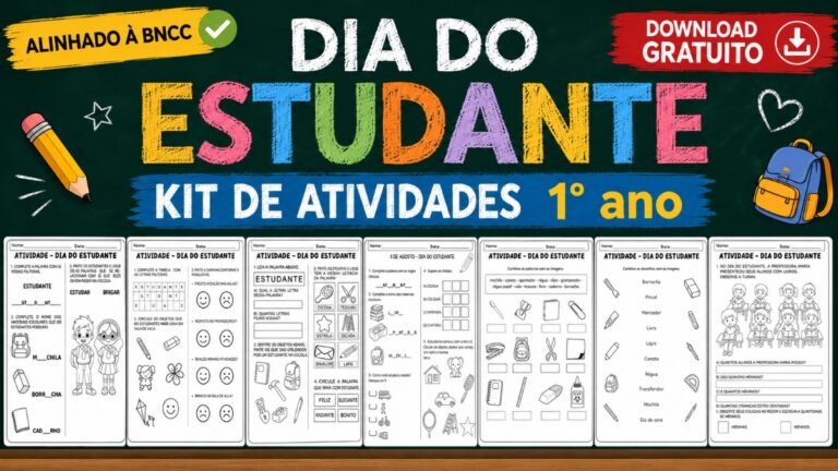 Atividades para o dia do estudante 1° ano.