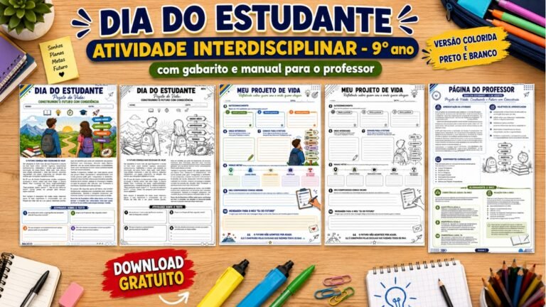 Atividades para o dia do estudante 9° ano
