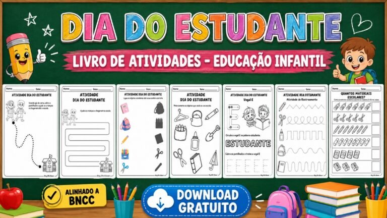 Atividades para o dia do estudante educação infantil
