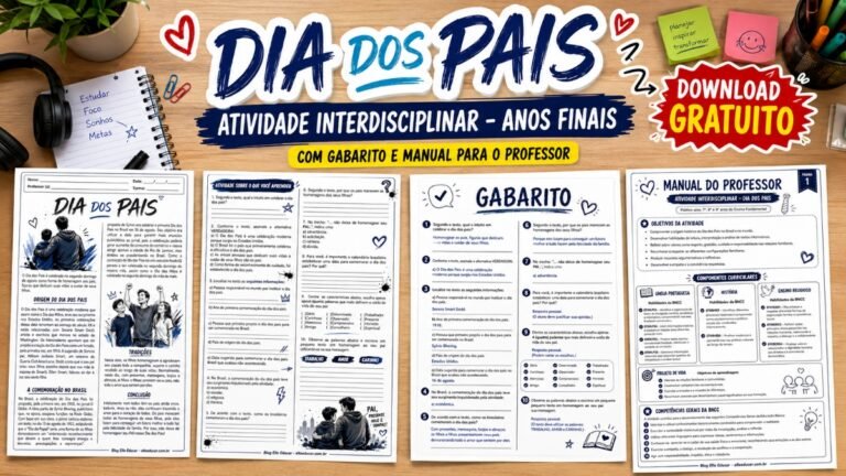 Atividades sobre o Dia das Pais para os anos finais