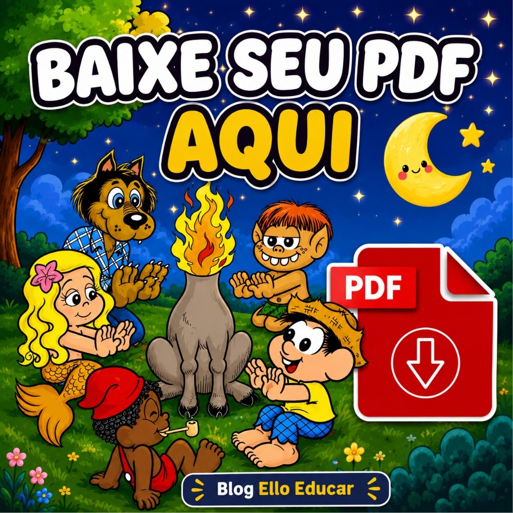 Desenhos da Turma da Monica do Folclore para colorir