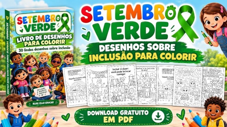 Desenhos sobre inclusão para colorir