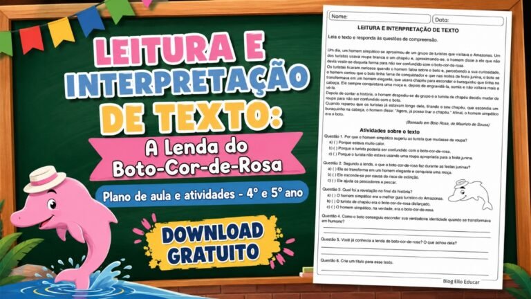 Leitura e interpretação de texto folclore 4° e 5º