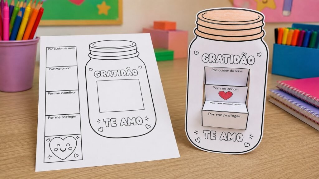 Lembrancinha Dia das Pais - Pote da gratidão