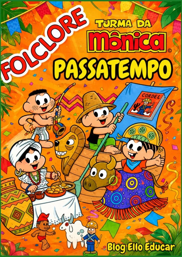 Passatempo do Folclore para imprimir