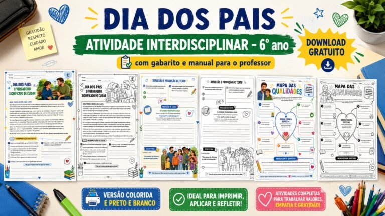 Atividades do Dia dos pais - 6° ano