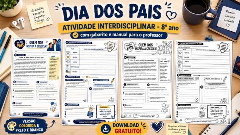 Atividades do Dia dos pais - 8° ano