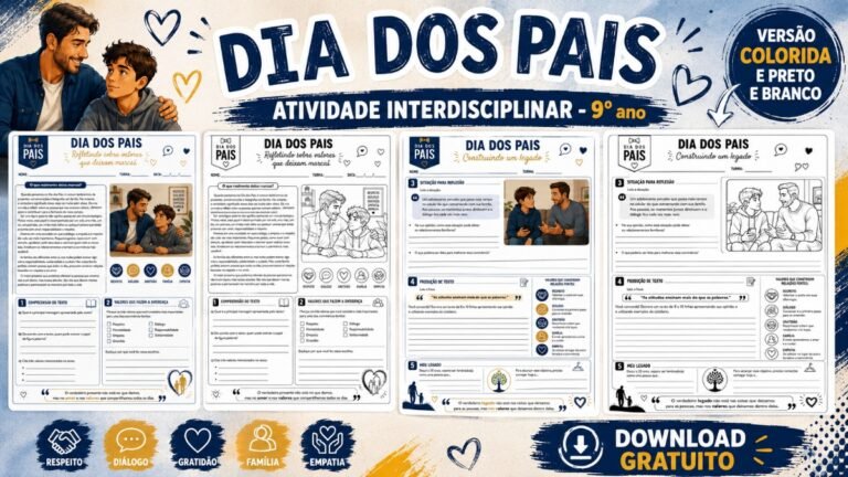 Atividades do Dia dos pais - 9° ano