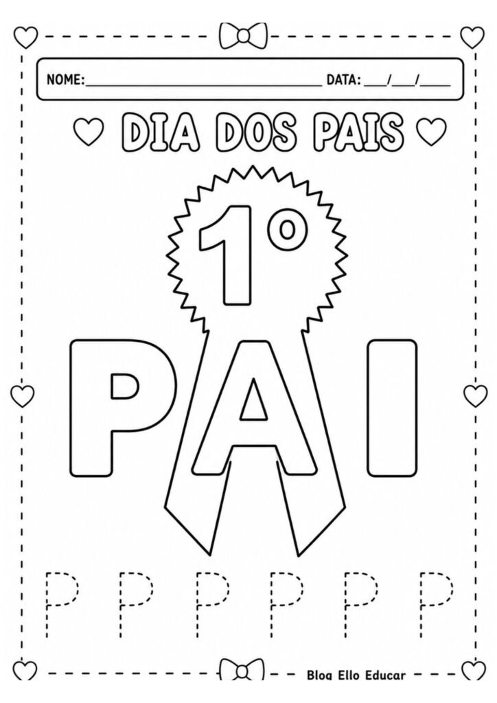 Atividades dia dos pais para educação infantil