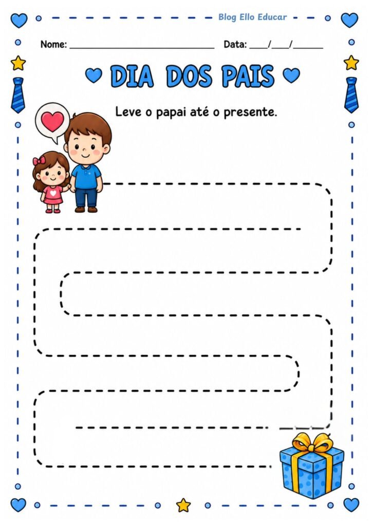 Atividades dia dos pais para educação infantil