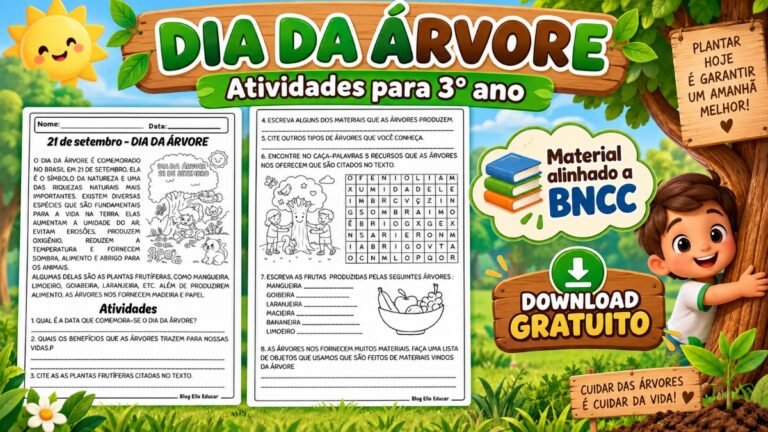 Atividades do Dia da Árvore 3º ano
