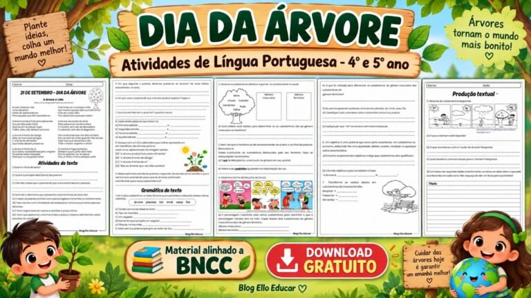 Atividades do Dia da Árvore 4º e 5º ano