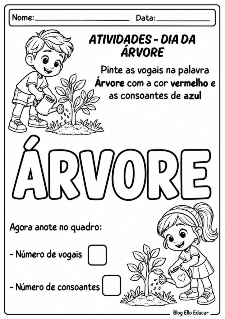 Atividades do Dia da Árvore para Educação Infantil