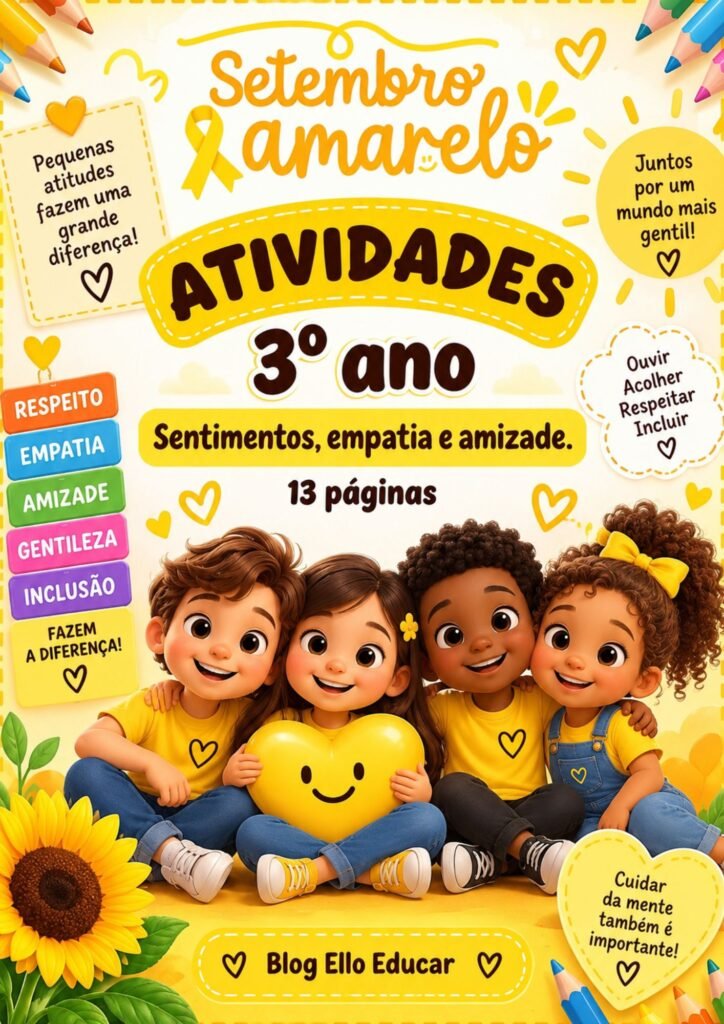 Atividades sobre Setembro Amarelo 3º ano