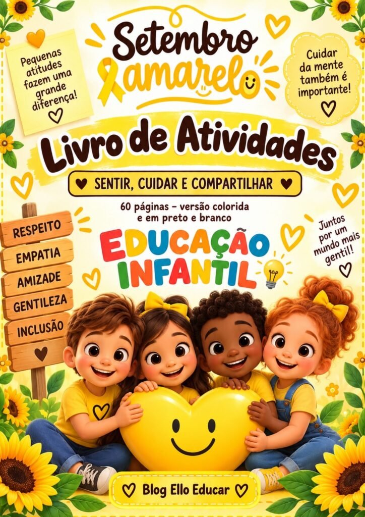 Atividades sobre Setembro Amarelo para Educação Infantil