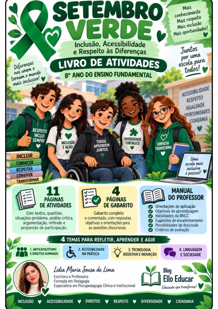 Atividades sobre Setembro Verde para 8° ano