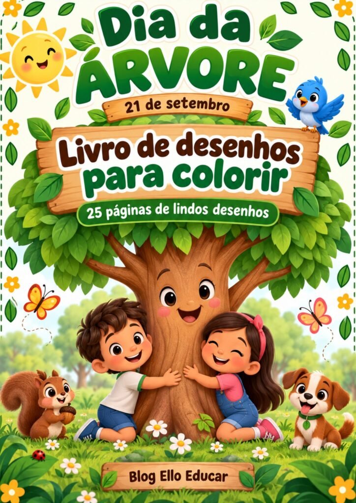 Desenhos do Dia da Árvore para colorir