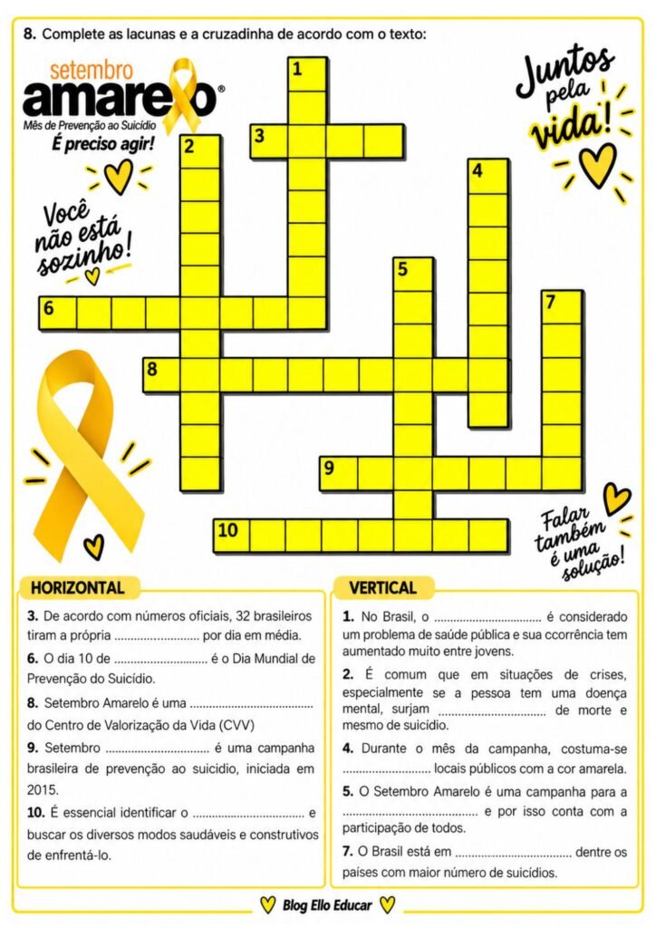 Texto sobre Setembro Amarelo como interpretação