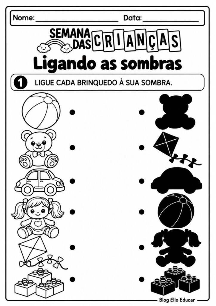Atividades do Dia das Crianças Educação Infantil