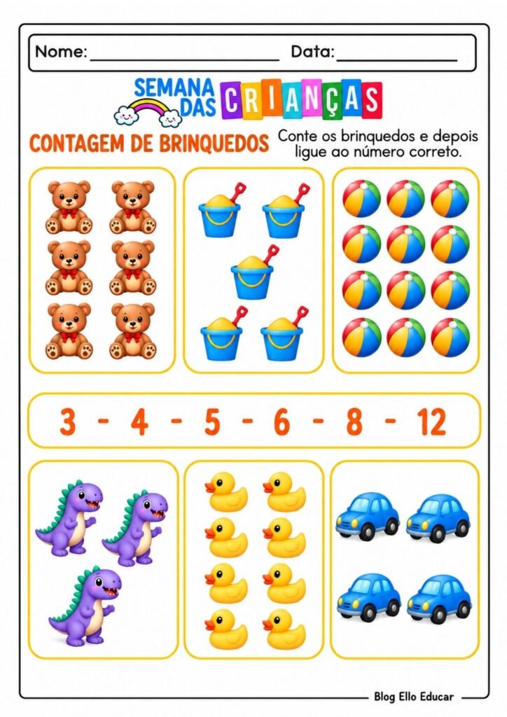 Atividades do Dia das Crianças Educação Infantil