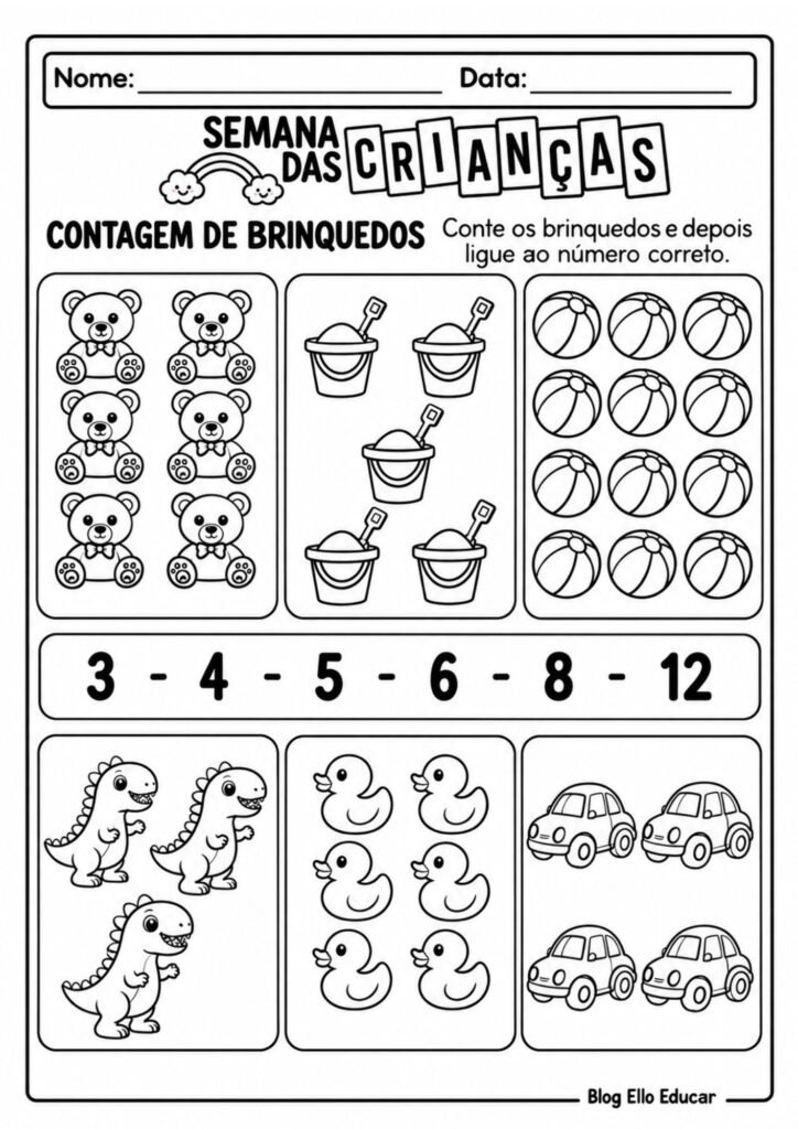 Atividades do Dia das Crianças Educação Infantil