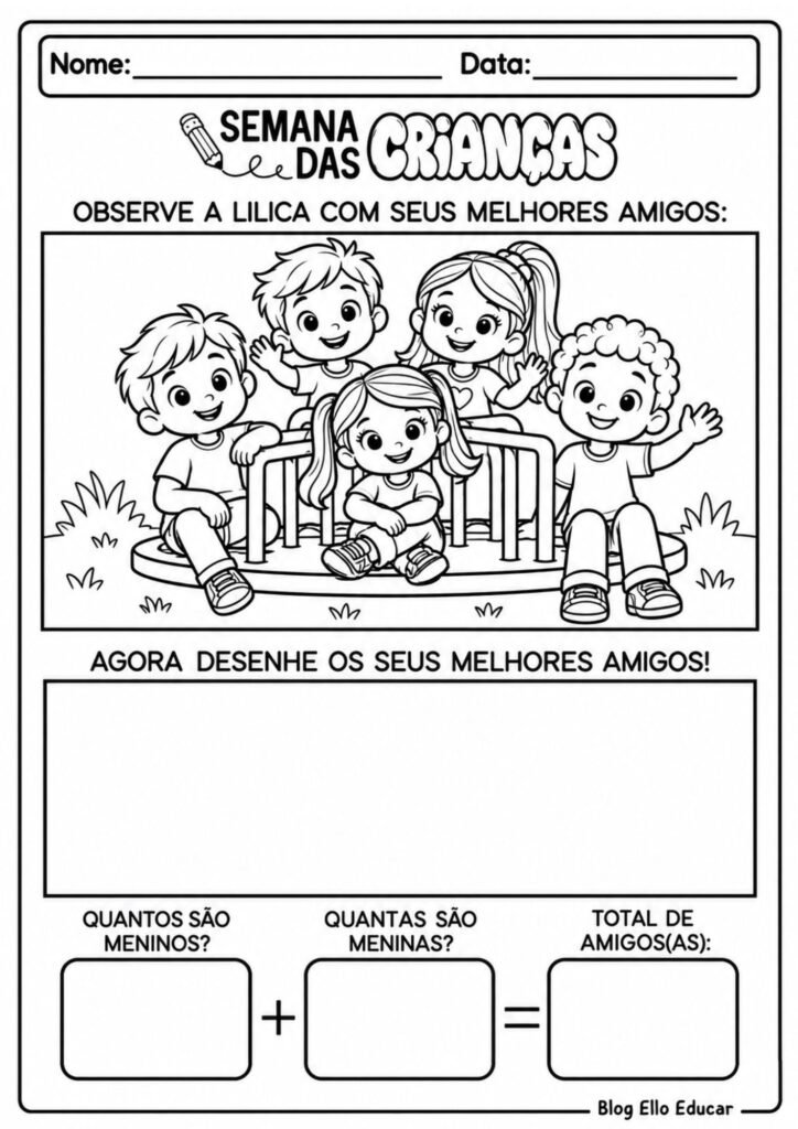 Atividades do Dia das Crianças Educação Infantil