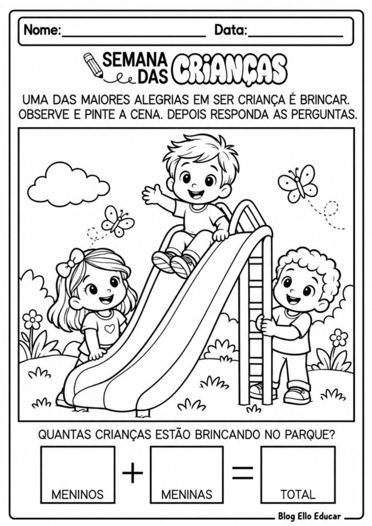 Atividades do Dia das Crianças Educação Infantil