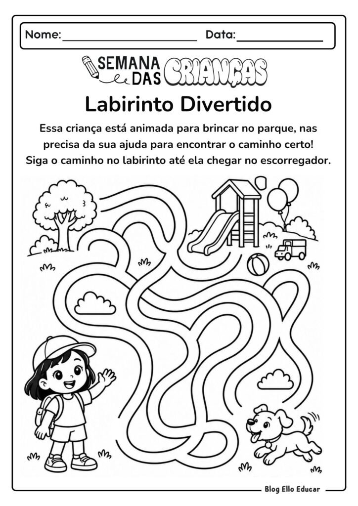 Atividades do Dia das Crianças Educação Infantil