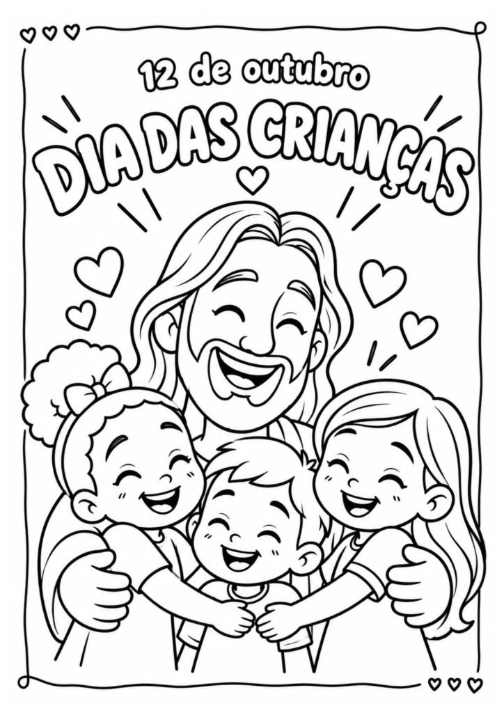 Desenhos do Dia das Crianças para colorir