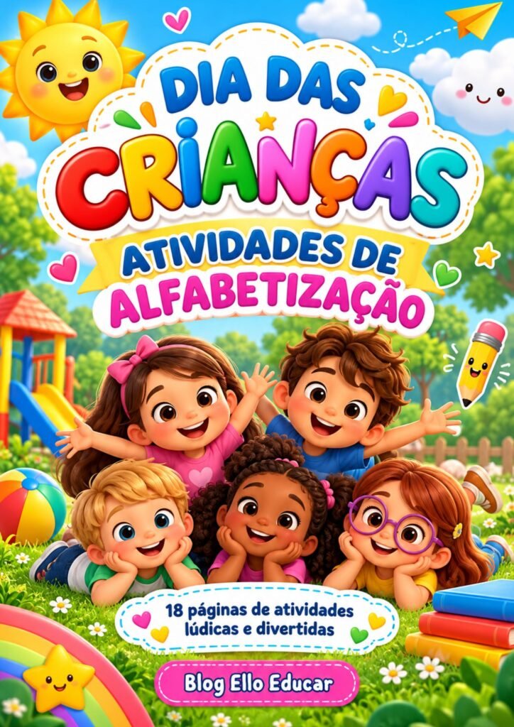 Livro de Atividades do Dia das crianças para alfabetização